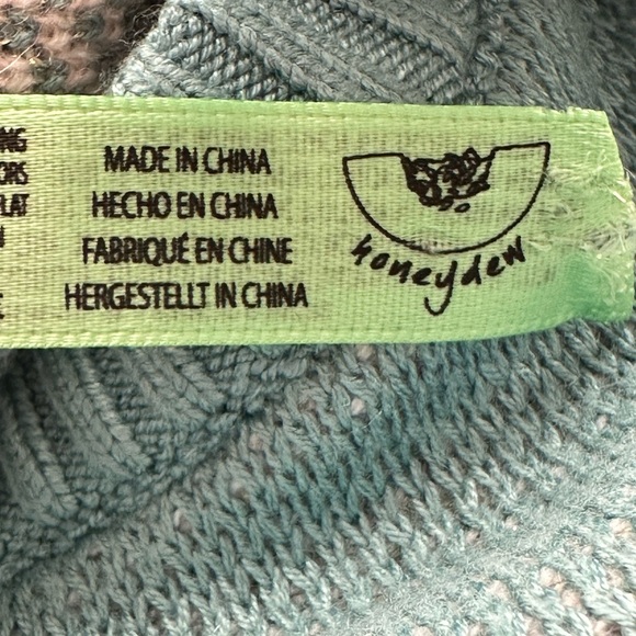 Light-Up Holiday Christmas Sweater Teal Blue Twinkle Lights Batteries Included M - Picture 14 of 15